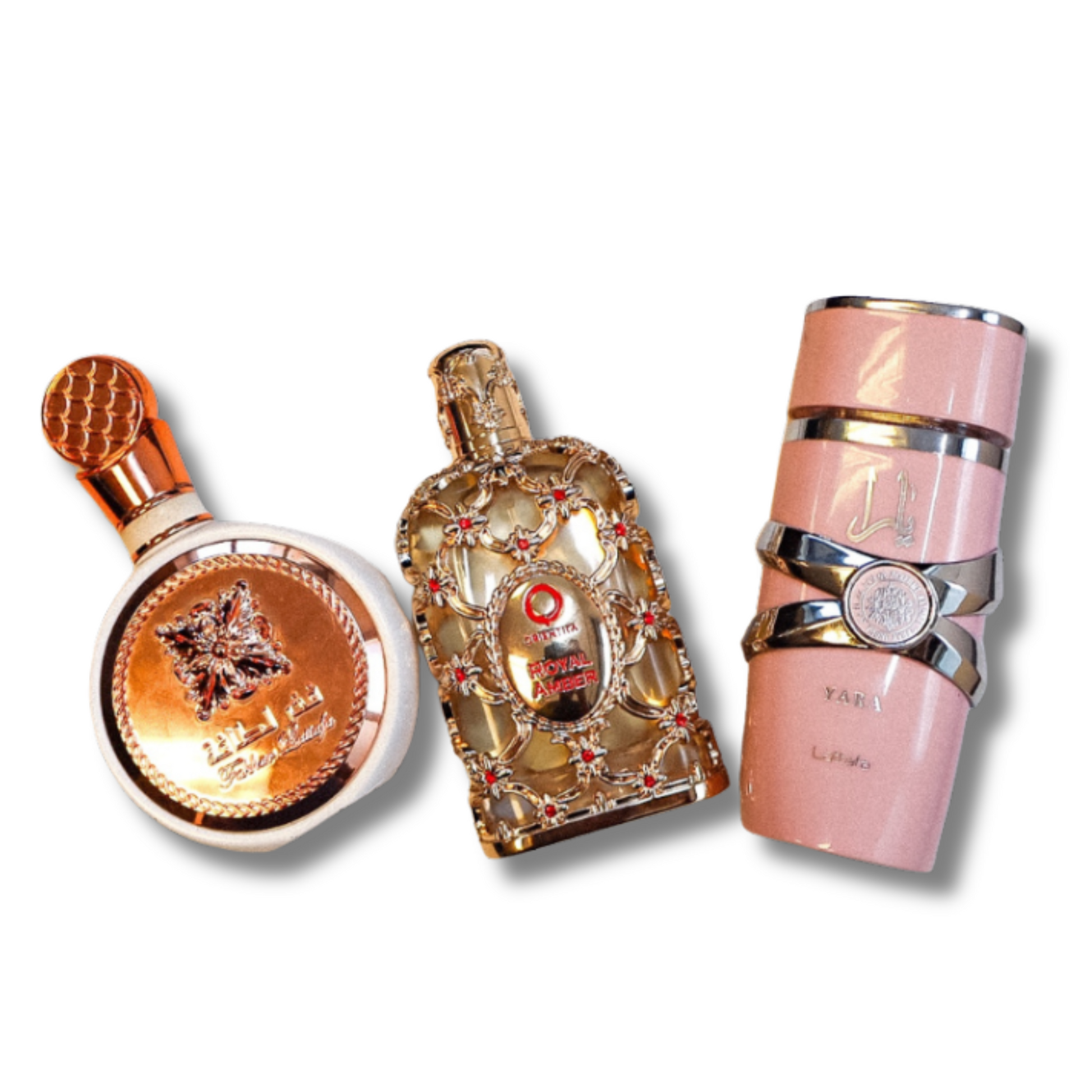 Conjunto de 3 perfumes | Lattafa Yara + Fakhar + Royal Amber